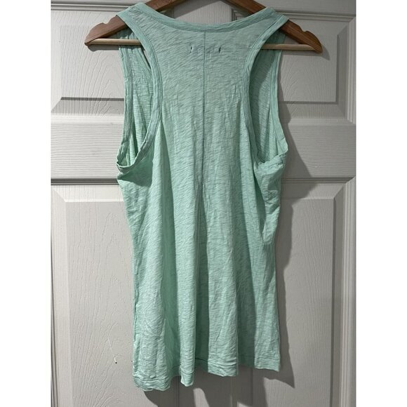 Rag & Bone Classic Beater Tank Cotton in Celadon Green Tank Green Size M - Picture 3 of 8